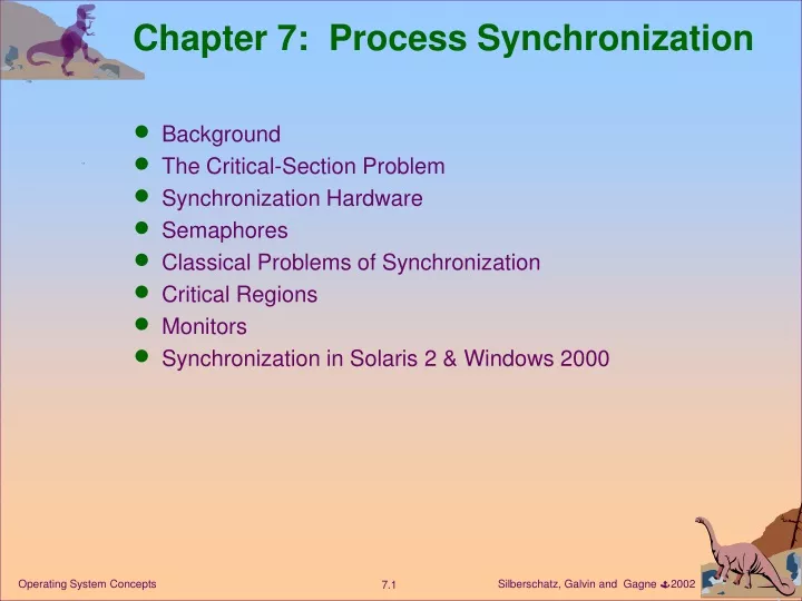 chapter 7 process synchronization