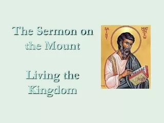 The Sermon on the Mount Living the Kingdom