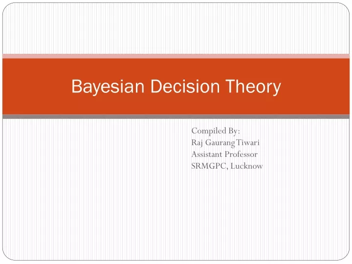 bayesian decision theory
