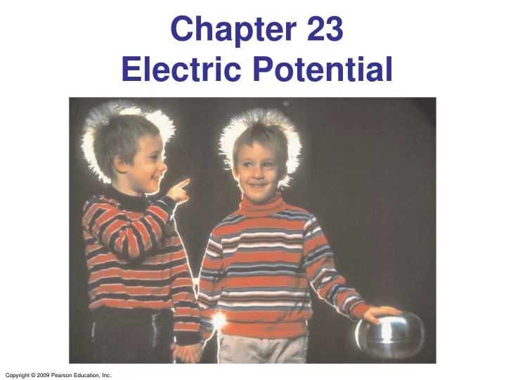 chapter 23 electric potential