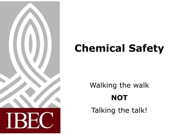 chemical safety