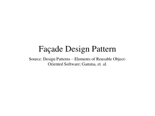 Façade Design Pattern