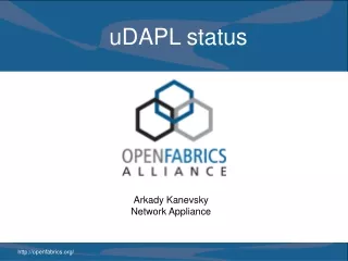 uDAPL status