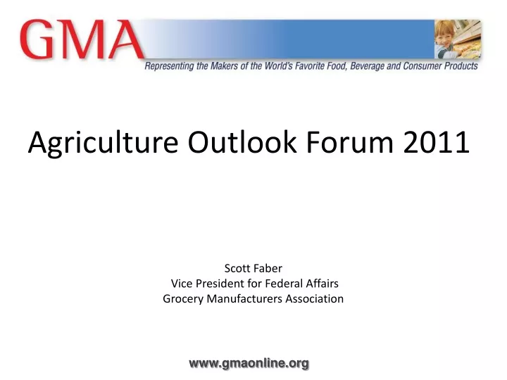 agriculture outlook forum 2011