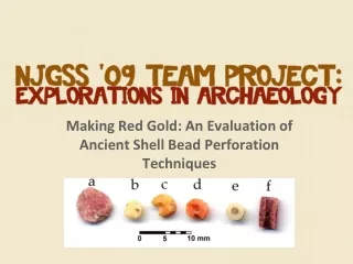 Making Red Gold: An Evaluation of Ancient Shell Bead Perforation Techniques