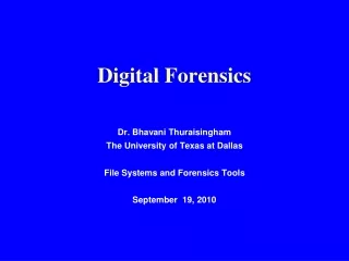 Digital Forensics