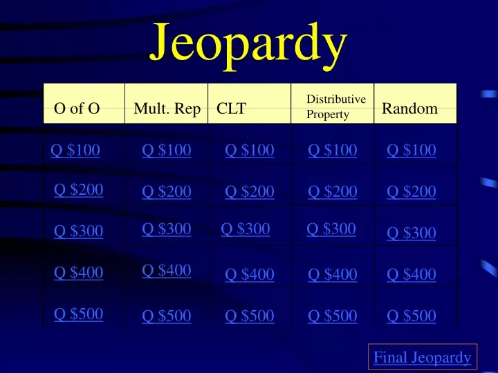 jeopardy