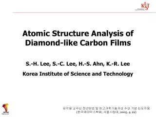 Atomic Structure Analysis of  Diamond-like Carbon Films