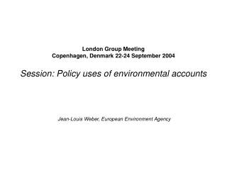 Jean-Louis Weber, European Environment Agency