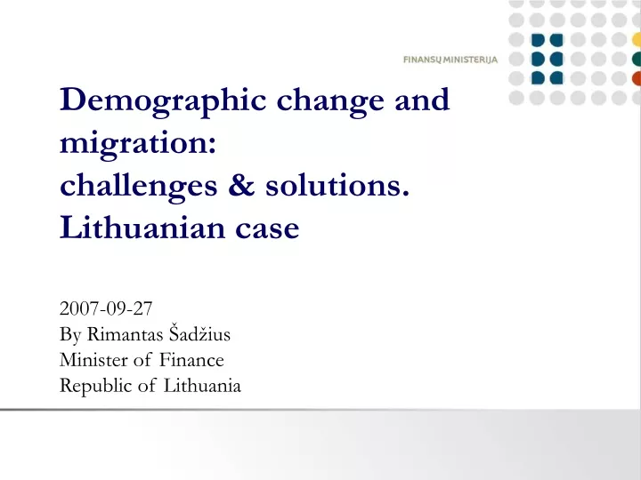 demographic change and migration challenges