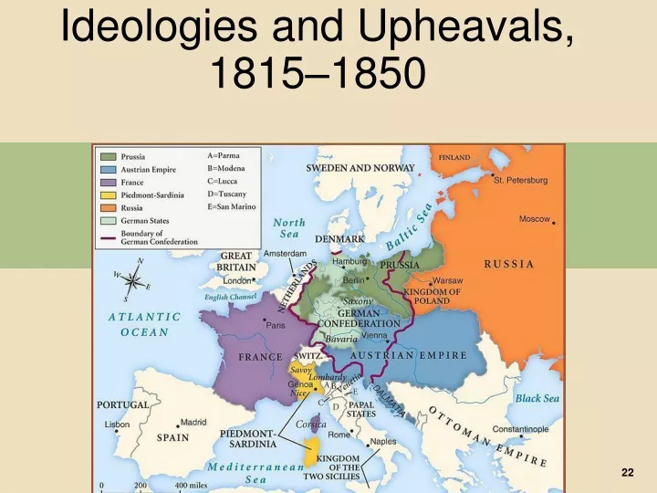 ideologies and upheavals 1815 1850