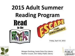 2015 Adult Summer Reading Program