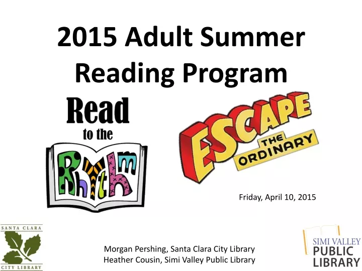 2015 adult summer reading program