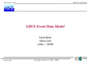 LHCb Event Data Model