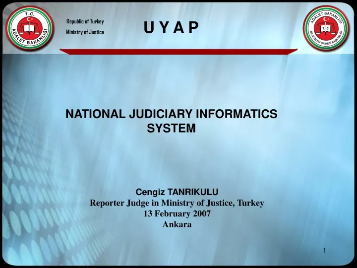 republic of turkey m i nistry of justice