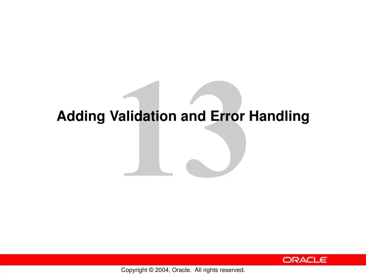 adding validation and error handling