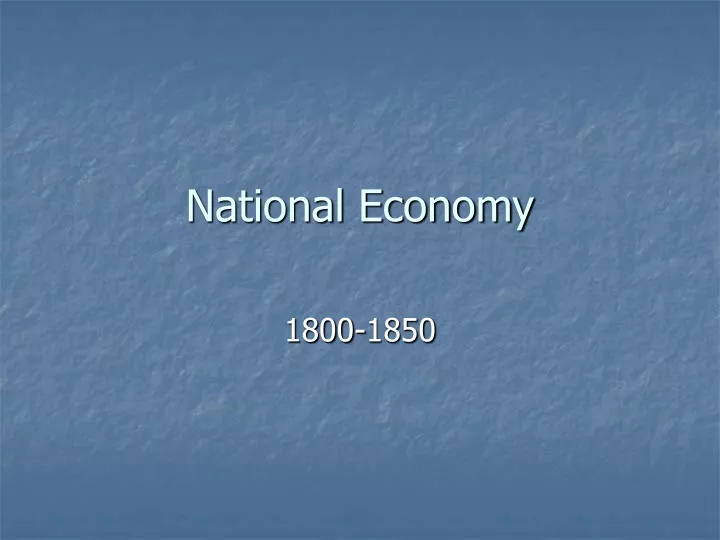 national economy