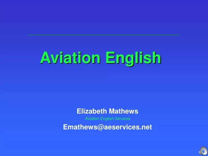 aviation english
