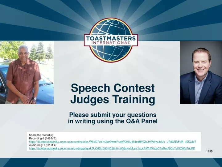 speech contest judges training please submit your