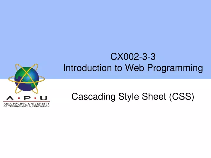 cx002 3 3 introduction to web programming