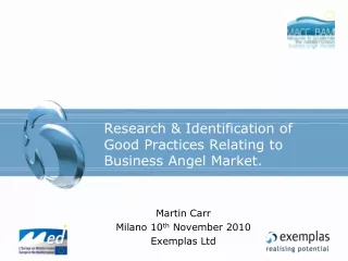 Research &amp; Identification of Good Practices Relating to Business Angel Market.