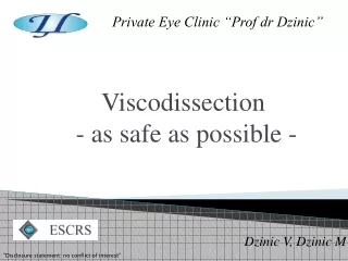 Viscodissection   - as safe as possible -