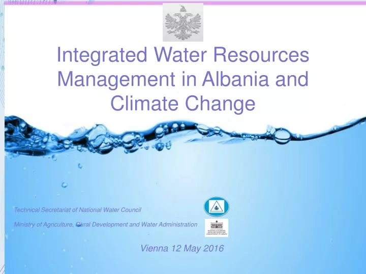 integrated water resources management in albania and climate change