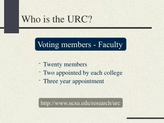 Who is the URC?