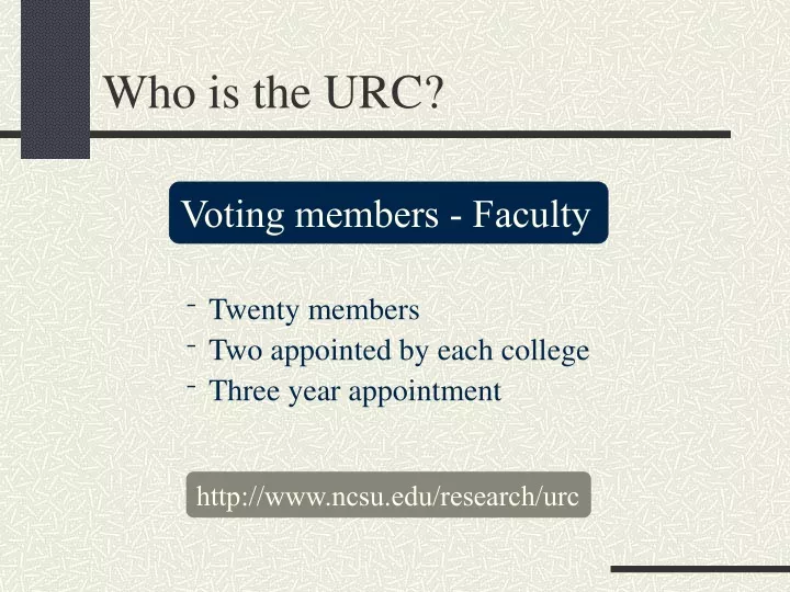 who is the urc