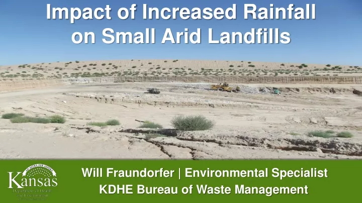 impact of increased rainfall on small arid