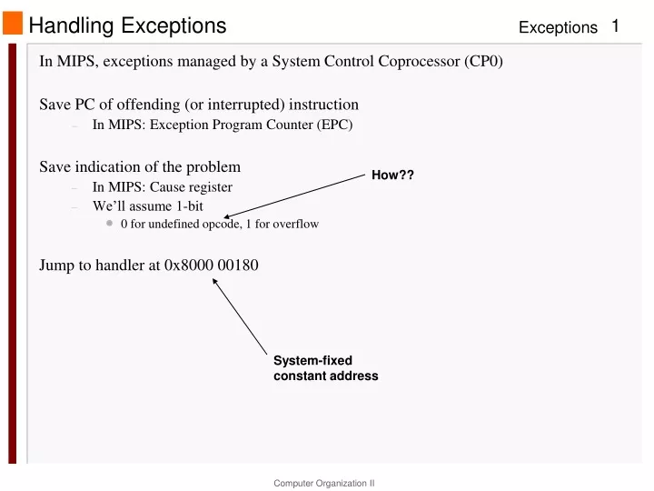 handling exceptions