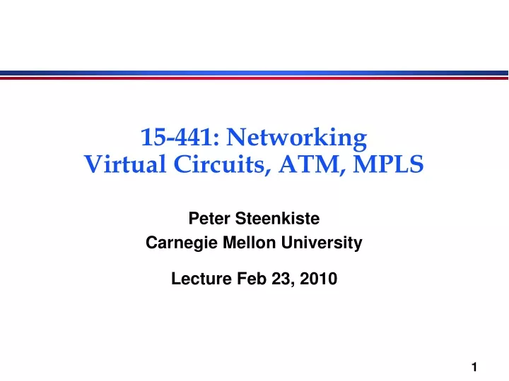 15 441 networking virtual circuits atm mpls