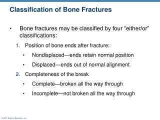 Classification of Bone Fractures