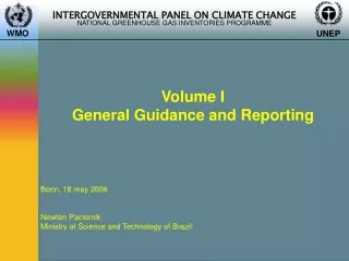 Volume I  General Guidance and Reporting