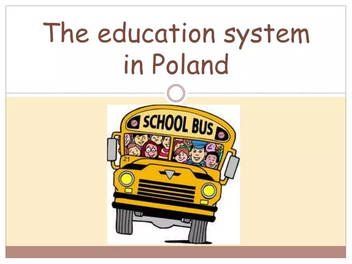 the education system in poland
