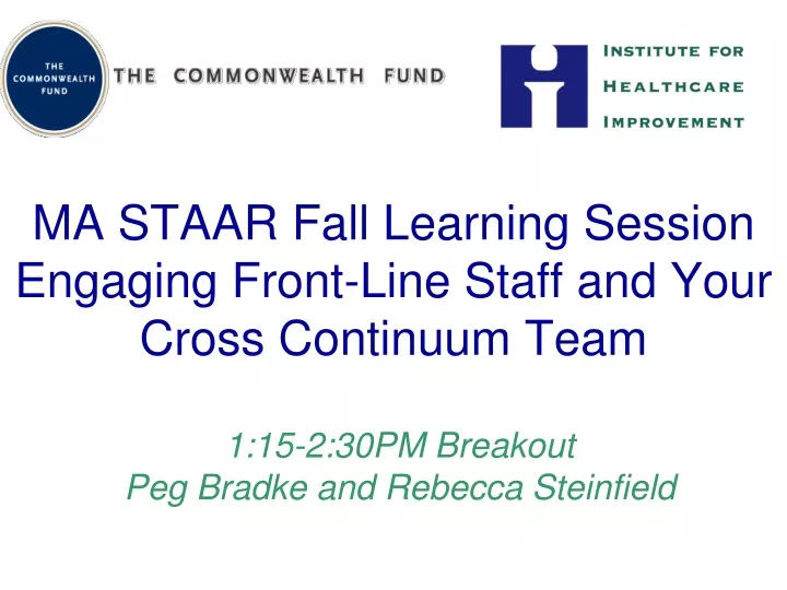 ma staar fall learning session engaging front line staff and your cross continuum team