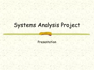 Systems Analysis Project