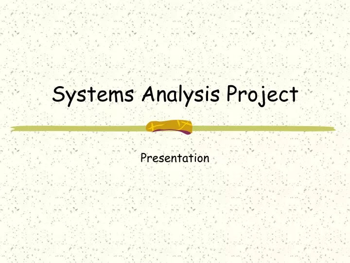 systems analysis project