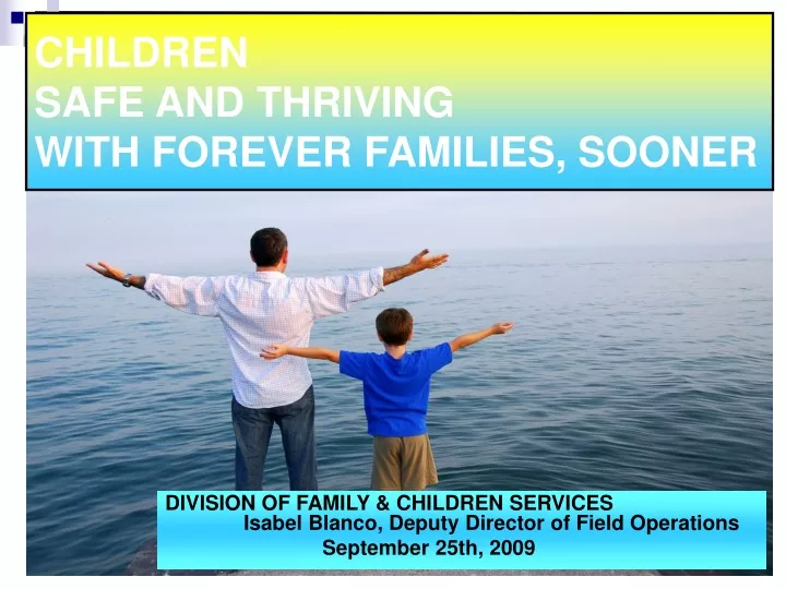 children safe and thriving with forever families
