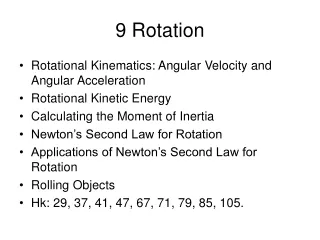 9 Rotation