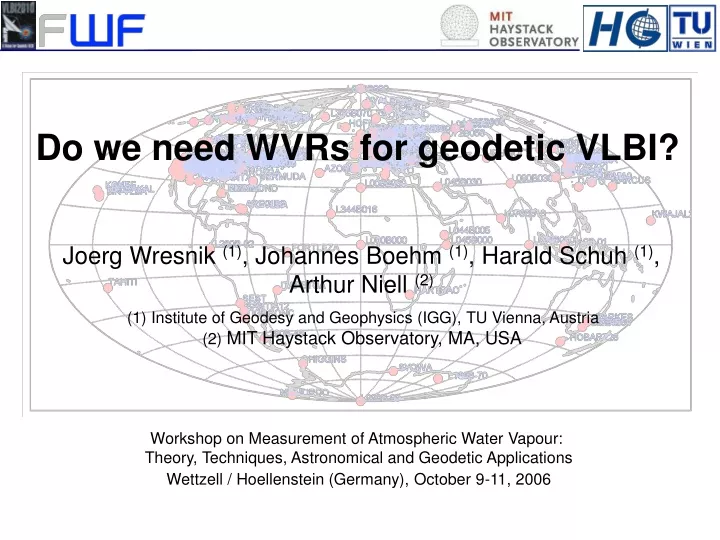 do we need wvrs for geodetic vlbi