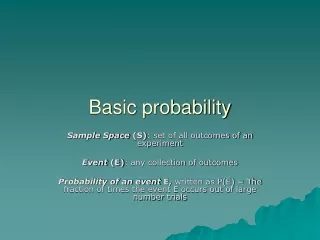 Basic probability