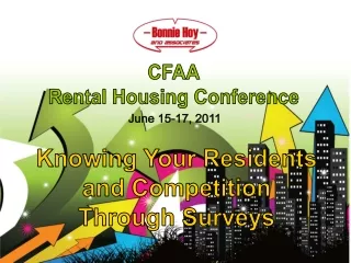 Knowing Your Residents and Competition Through Surveys