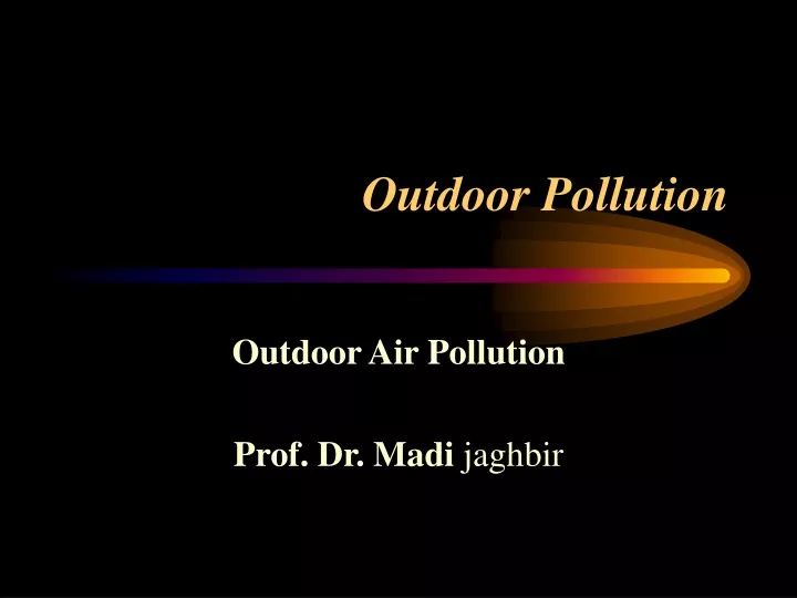 outdoor pollution