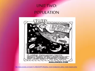 UNIT TWO:  POPULATION