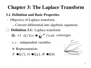 Chapter 3: The Laplace Transform