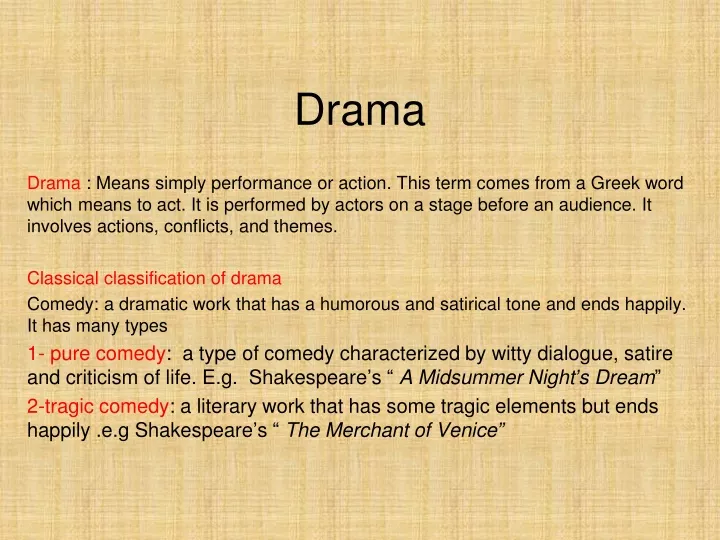 drama