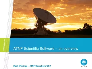 ATNF Scientific Software – an overview