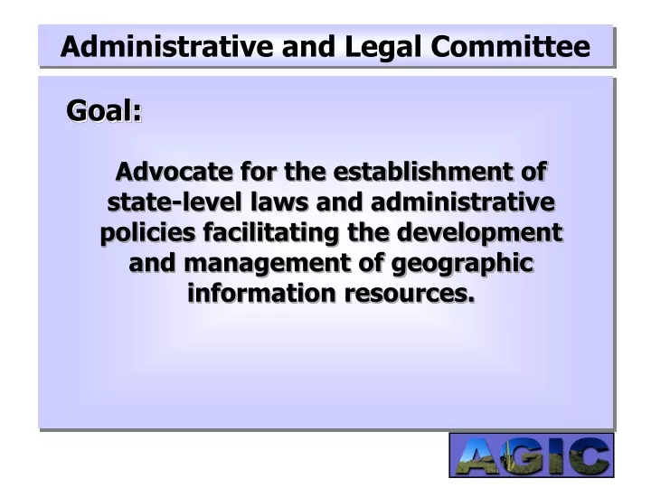 administrative and legal committee