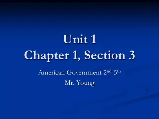 Unit 1 Chapter 1, Section 3